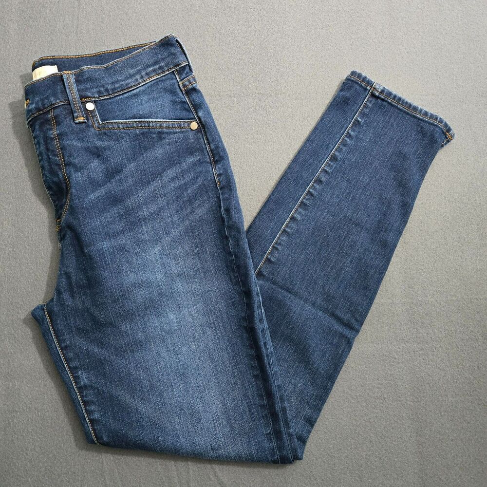 BCBGMAXAZRIA Jeans Women 29 Mid Rise Split Hem Skinny